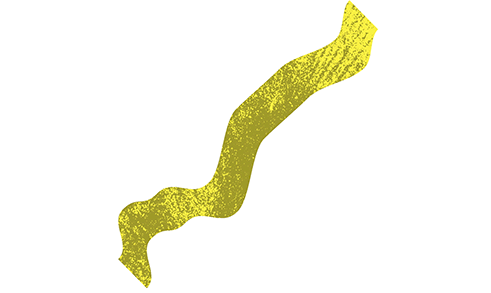 Image animée d'un ruban jaune changeant de texture